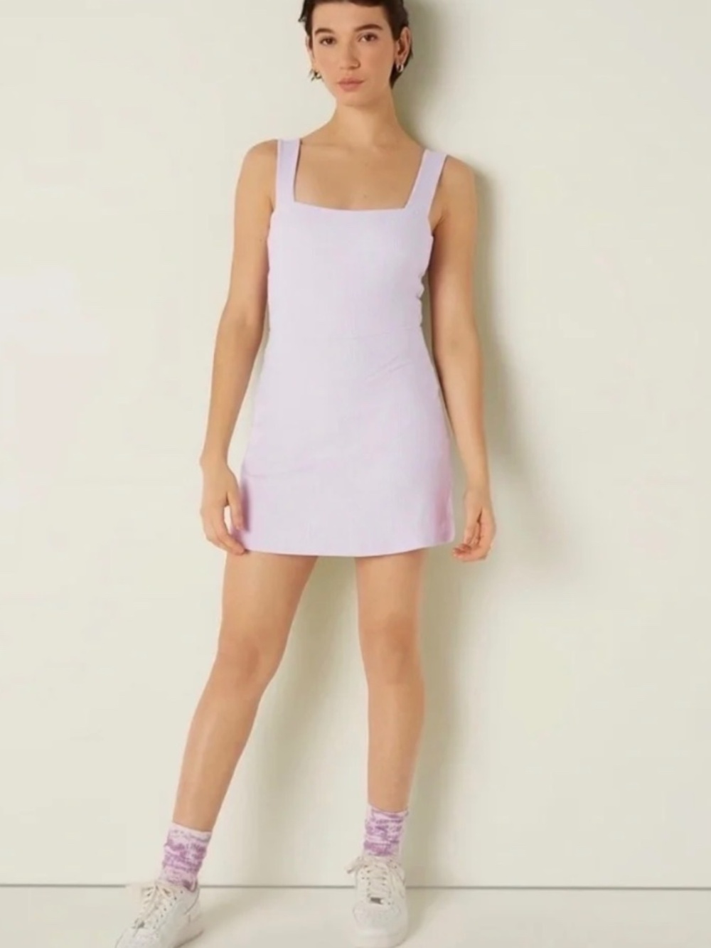 Victoria’s Secret PINK Ribbed Active Dress | L | Built-In Shorts | Tennis